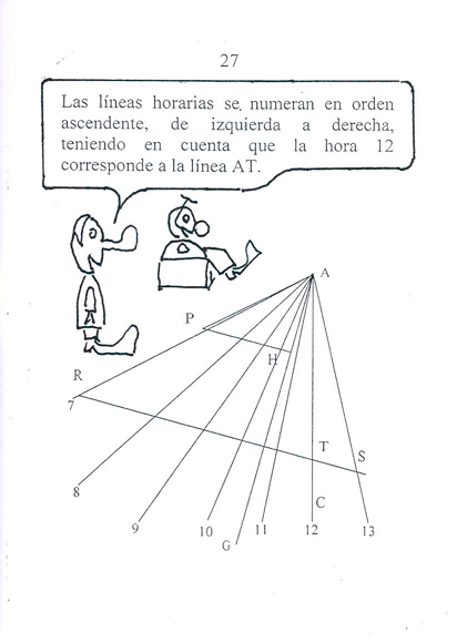 Trazar reloj vertical declinante, página 27
