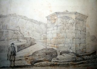 Torre de los vientos, dibujo